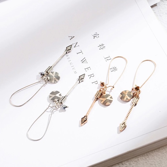 Arrow Dangle Earrings - Picture 2 of 2